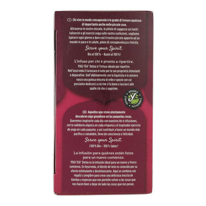 Yogi Tea BIO Detox, 17 saquetas de chá