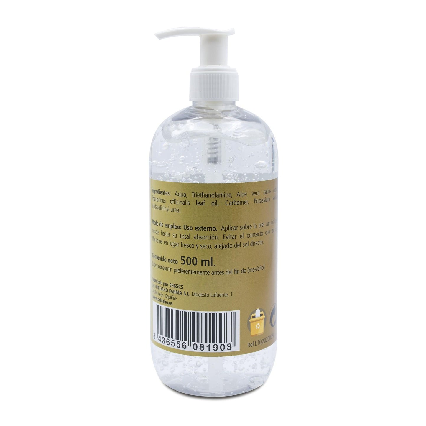 SANON Gel de Aloé Vera 500 ml