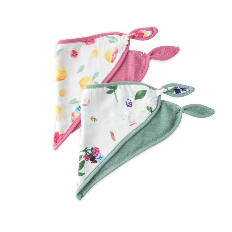 Babetes Sweet Tartar Bamboo 2 unidades Unicórnio Rosa e Azul