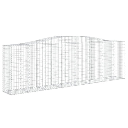 Cestas De Gaviones 4 Uds Forma De Arco Hierro 400x50x120/140 Cm_2