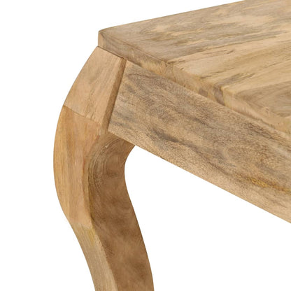 Mesa De Centro De Madera Maciza De Mango 80x80x40 Cm_3