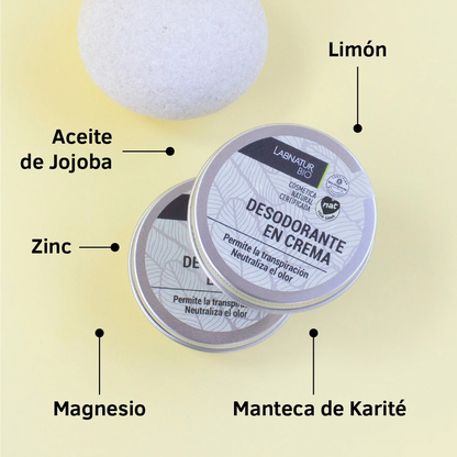 Desodorante en Crema Natural 50 Ml | Control Olor y Cuidado Suave | Sin Aluminio | Piel Sensible_1