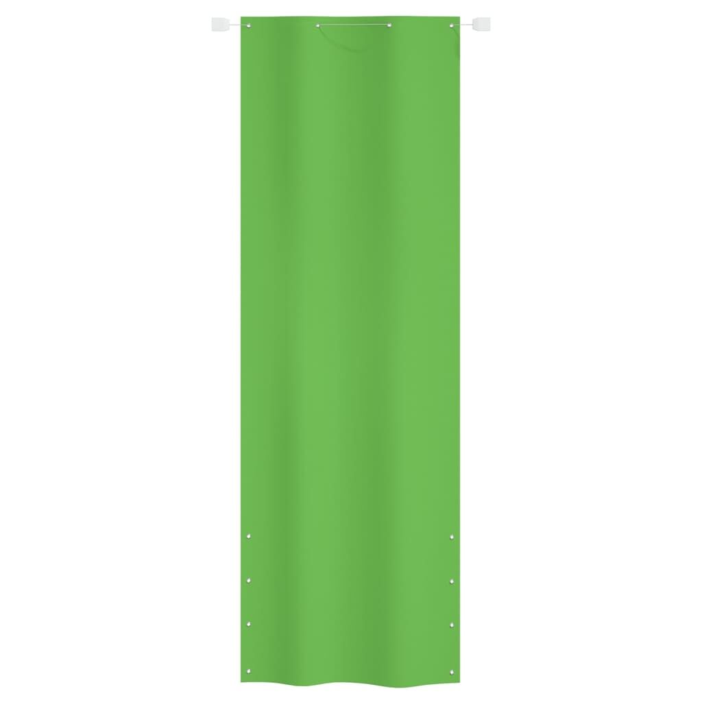 Vidaxl Toldo Pantalla Para Balcón Tela Oxford Verde Claro 80x240 Cm_1