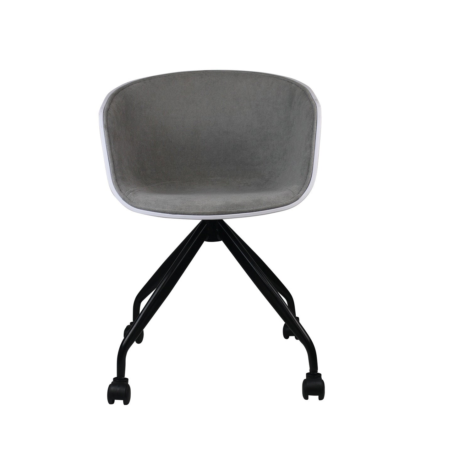 Silla De Escritorio Con Ruedas Simply Gris 78,6x54x49cm Thinia Home_1