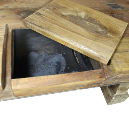 Mesa De Centro Madera Reciclada Mixta 90x50x35 Cm_2