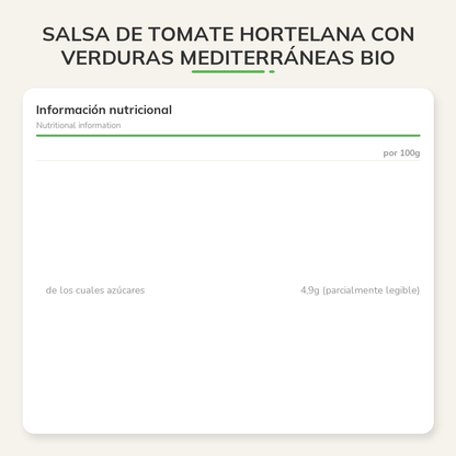 Información nutricional