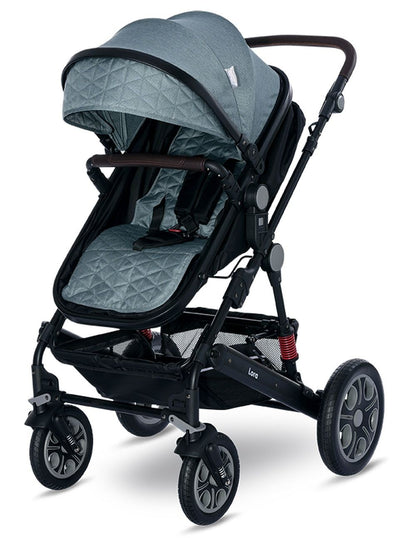 Carro De Bebé Tres Piezas Convertible Lora Hasta 15 Kg Artic Blue_2