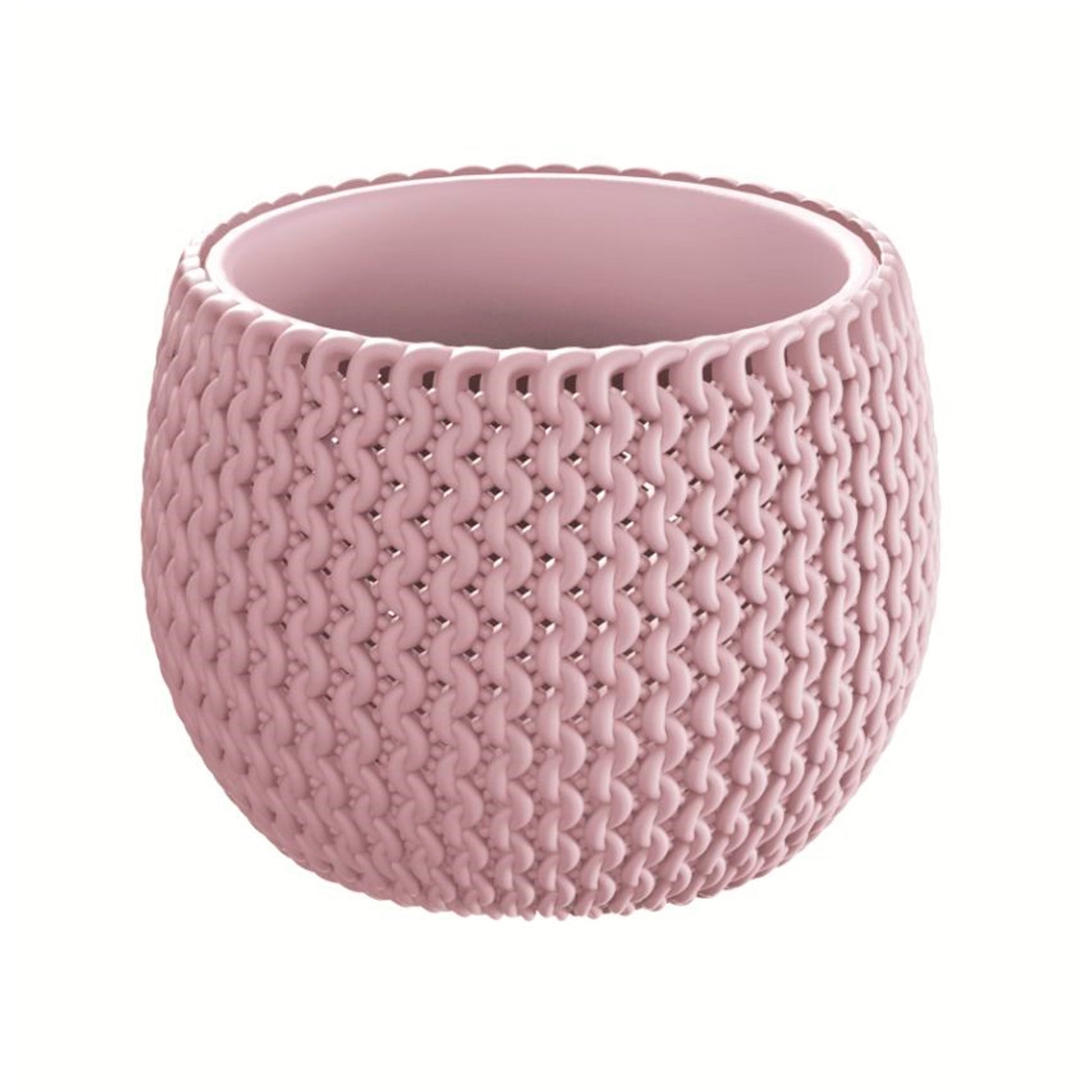 Maceta Redonda Con Deposito Splofy Bowl De Plastico En Color Violeta 29 (largo) X 29 (ancho) X 19 (altura) Cm_1