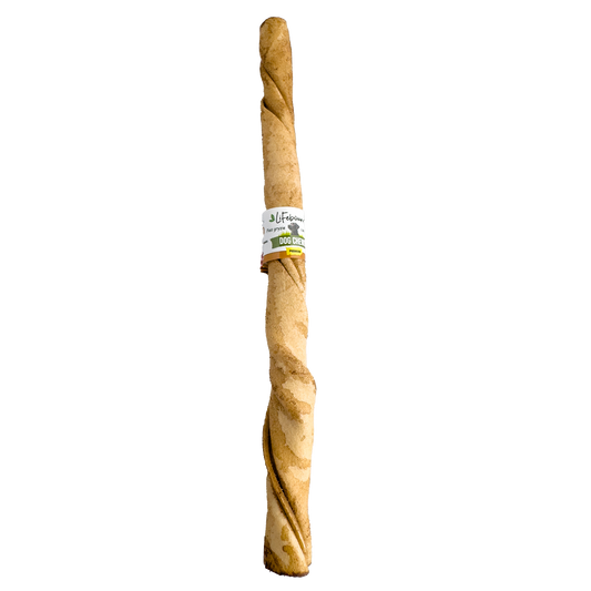 Lifebound - Hueso Masticable Natural Para Perros De Cuero De Ternera Sabor A Mantequilla De Maní - 10 Uds L_0
