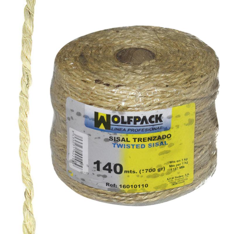 Cuerda Sisal Nº3 4-2 Cabos (bobina 700 Gr./140 M.)