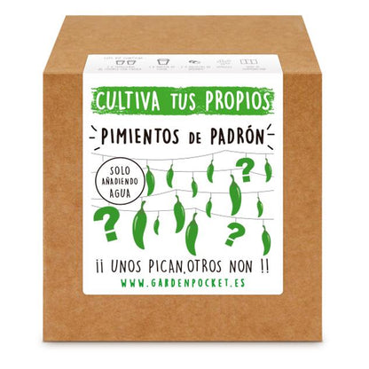Brotos de Pimentos Padrón de Bolso de Jardim