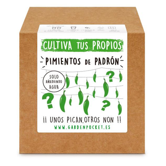 Brotos de Pimentos Padrón de Bolso de Jardim