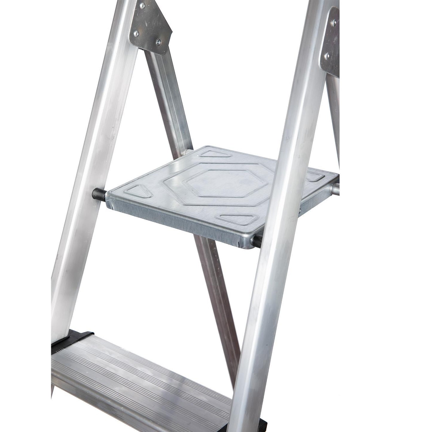 Escalera Doméstica Aluminio Profesional 6 Peldaños 12 Cm Grosor._1
