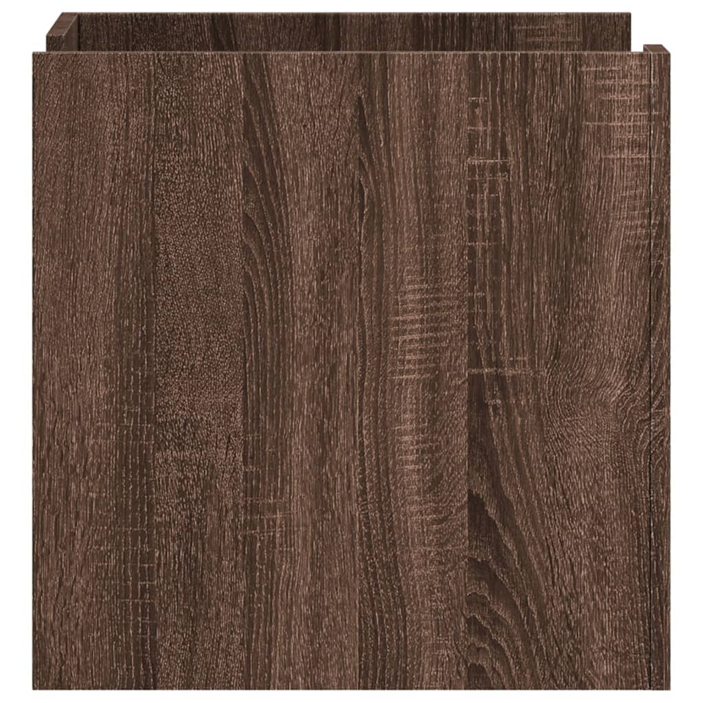 Mesita De Noche Madera De Ingeniería Roble Marrón 45x50x50 Cm_3