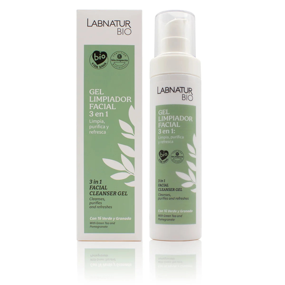 Gel Limpiador Facial 3 En 1 Bio 150 Ml | Aloe Vera Ecológico | Limpia, Hidrata Y Equilibra | Labnatur Bio_0