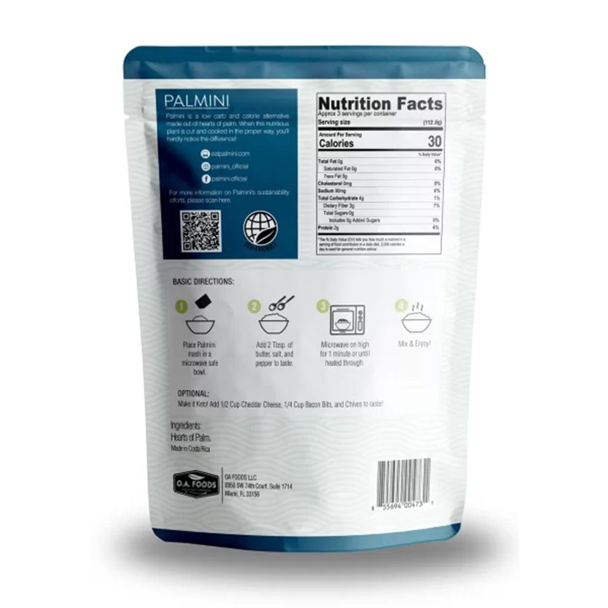 Puré de palmito Palmini 338 g