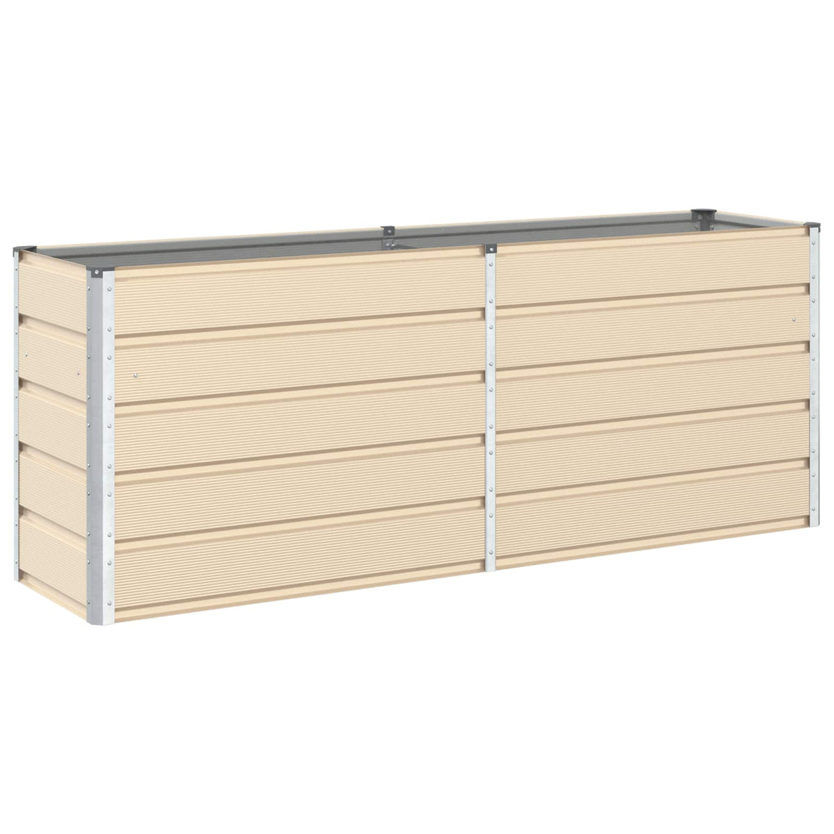Jardinera Marfil 195 X 50 X 75 Cm Acero Galvanizado_0