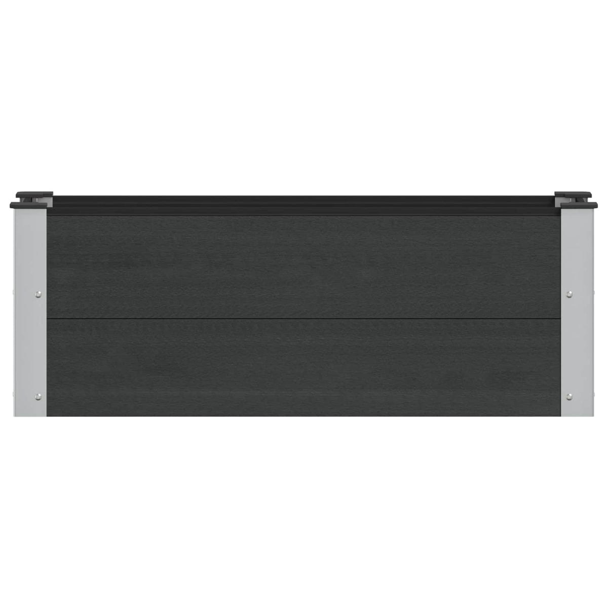 Arriate Elevado Negro 100 X 30 X 36 Cm Wpc Y Aluminio_2