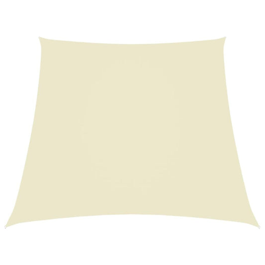 Vidaxl Toldo De Vela Trapezoidal De Tela Oxford Color Crema 3/4x3 M_0