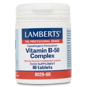 Complexo de vitamina B-50 Lamberts, 60 comprimidos