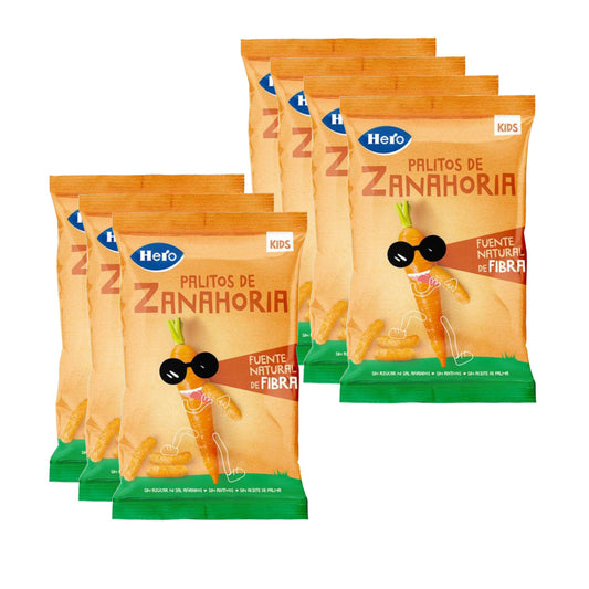 Pack de 7 palitos de cenoura 30 g - Hero Kids