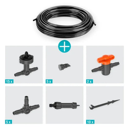 Sistema de rega por micro-gotejamento para varanda (15 plantas) Gardena Microdripsystem