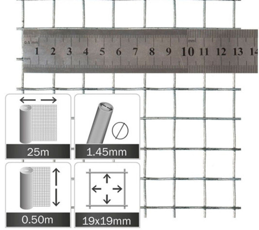 Malla Electrosoldada Para Pajareras Y Voladeros (rollo 25x0,5 M)_0