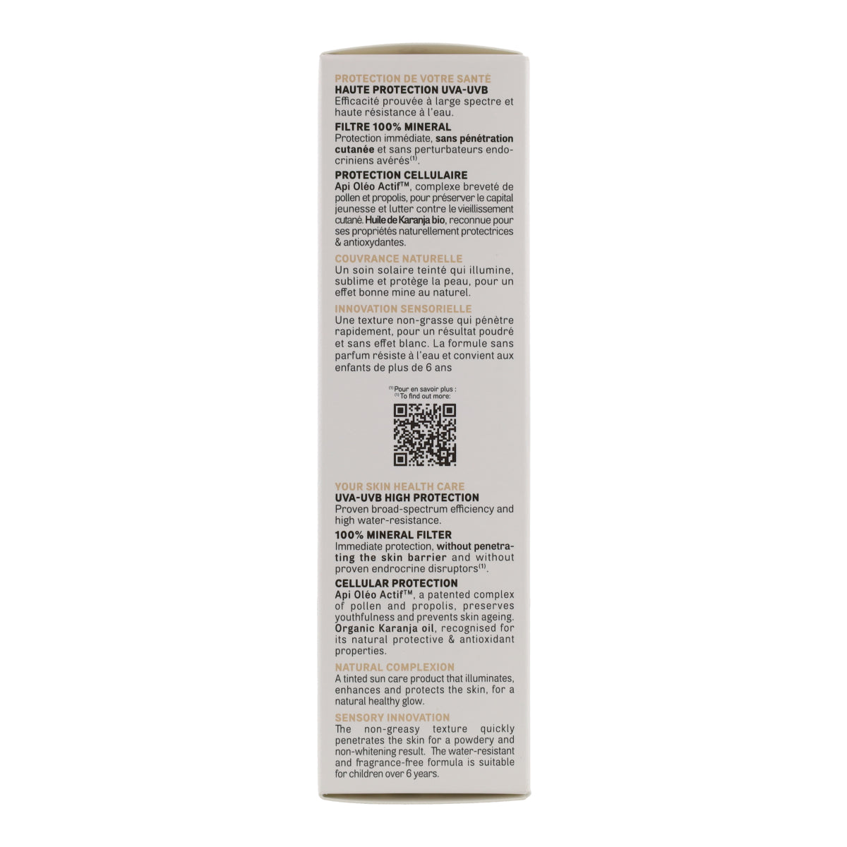 Crema facial color claro spf 50 Acorelle 50 ml