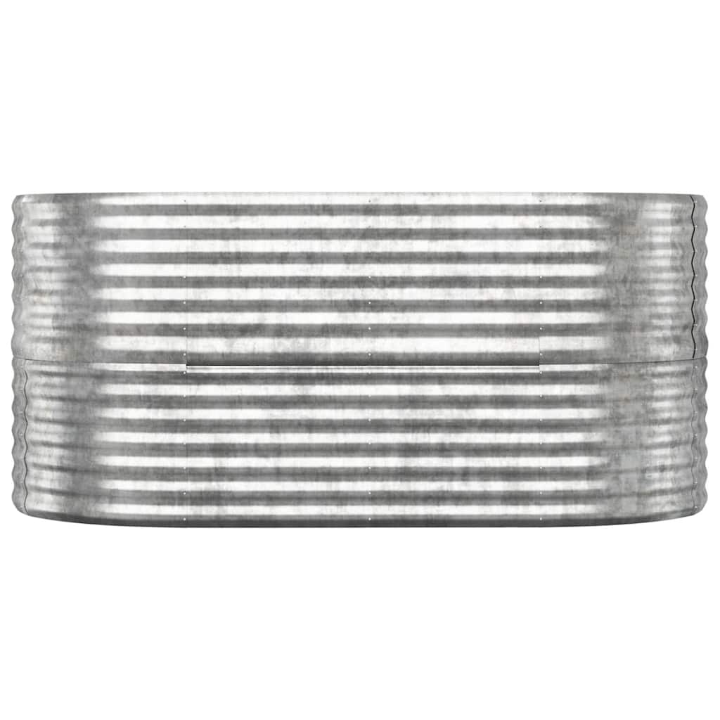 Jardinera Arriate Acero Galvanizado Plata 152x80x68 Cm_2