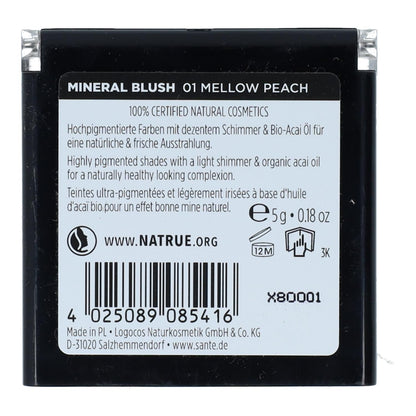 Blush Mineral No. 01 Mellow Peach Sante 5 g