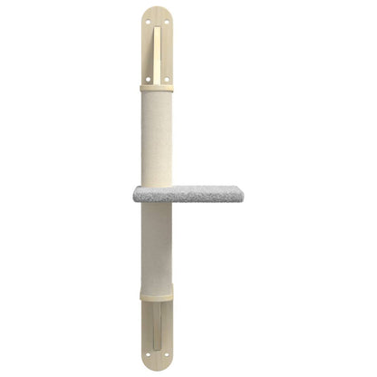 Vidaxl Árbol Rascador Para Gatos De Pared Gris Claro 85,5 Cm_3