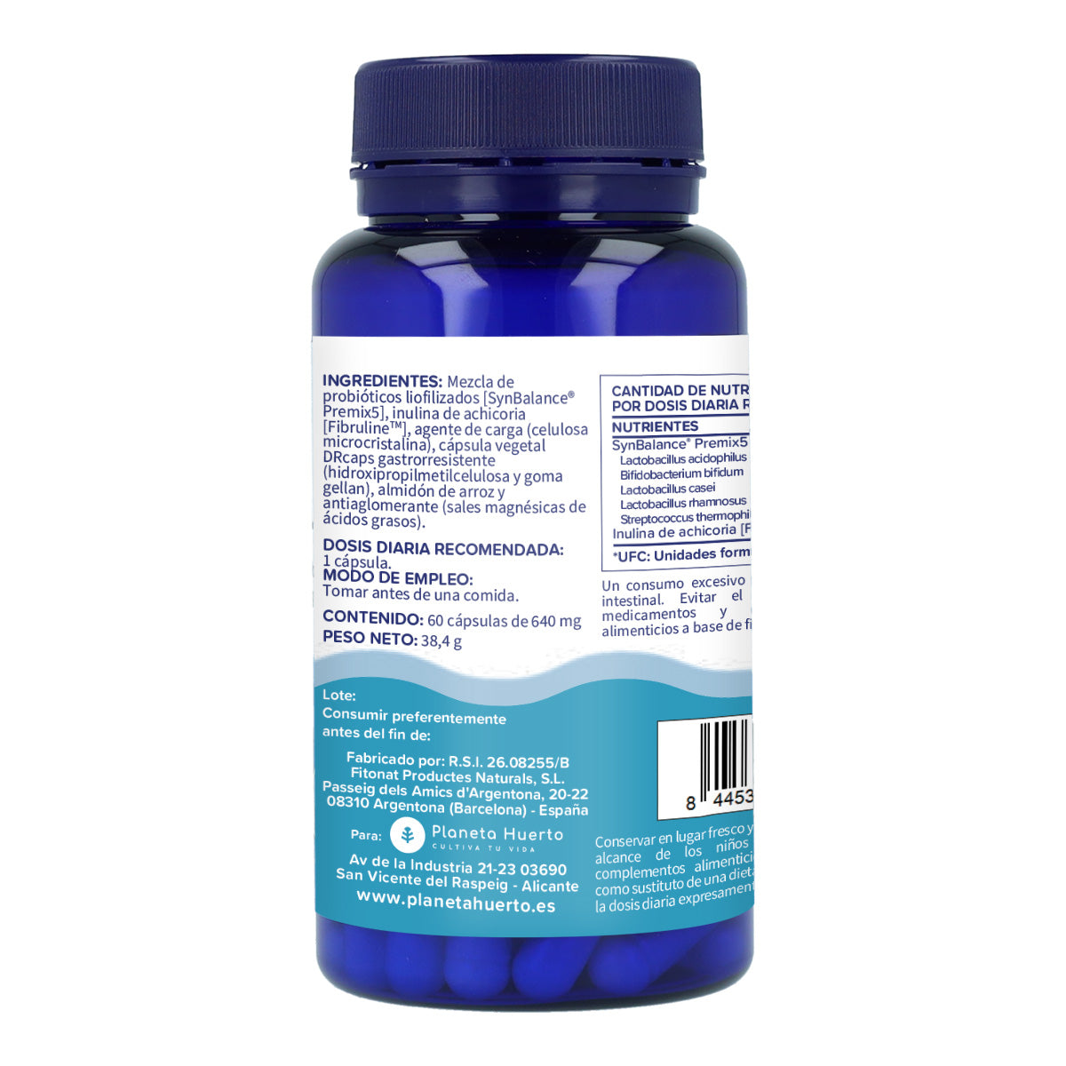 Probiótico plus Planeta Huerto 60 Cápsulas
