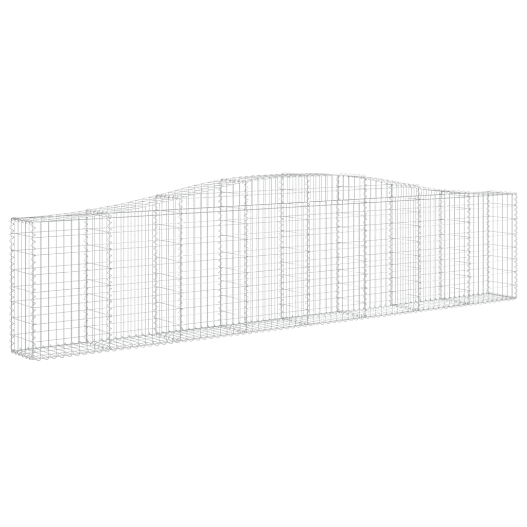 Cestas De Gaviones 6 Uds Forma De Arco Hierro 400x30x80/100 Cm_2