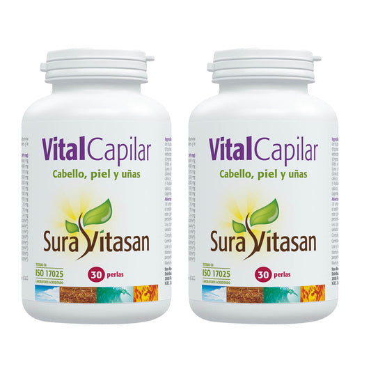 Pack 2x VitalCapilar, Sura Vitasan, 30 Pérolas