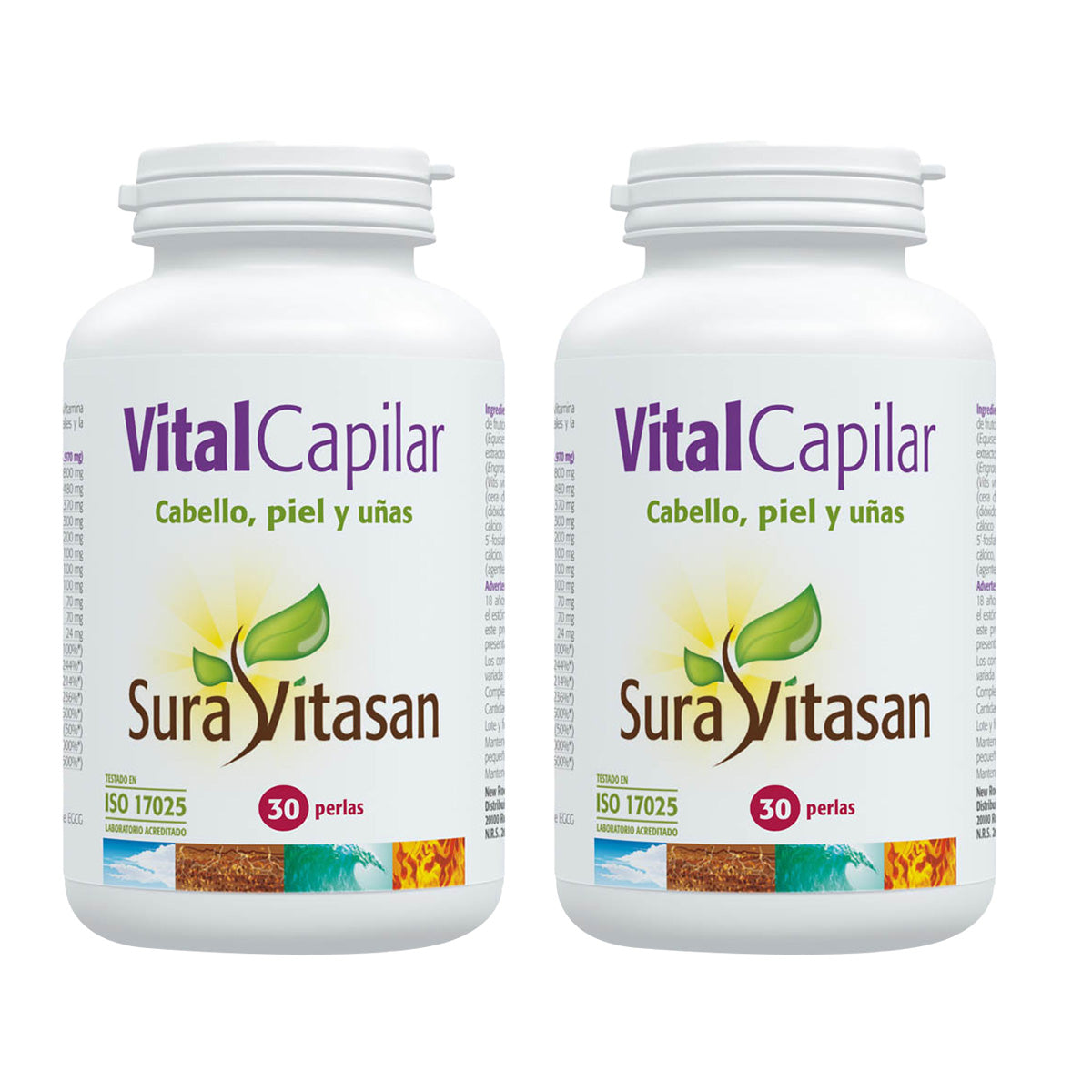 Pack 2x VitalCapilar, Sura Vitasan, 30 Pérolas