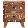 Mesa de cabeceira 40x32x46 Cm Madeira maciça reciclada