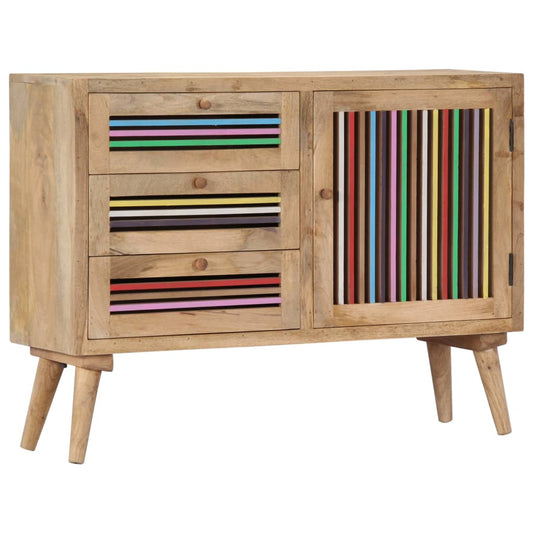 Aparador De Madera Maciza De Mango 100x30x75 Cm_0