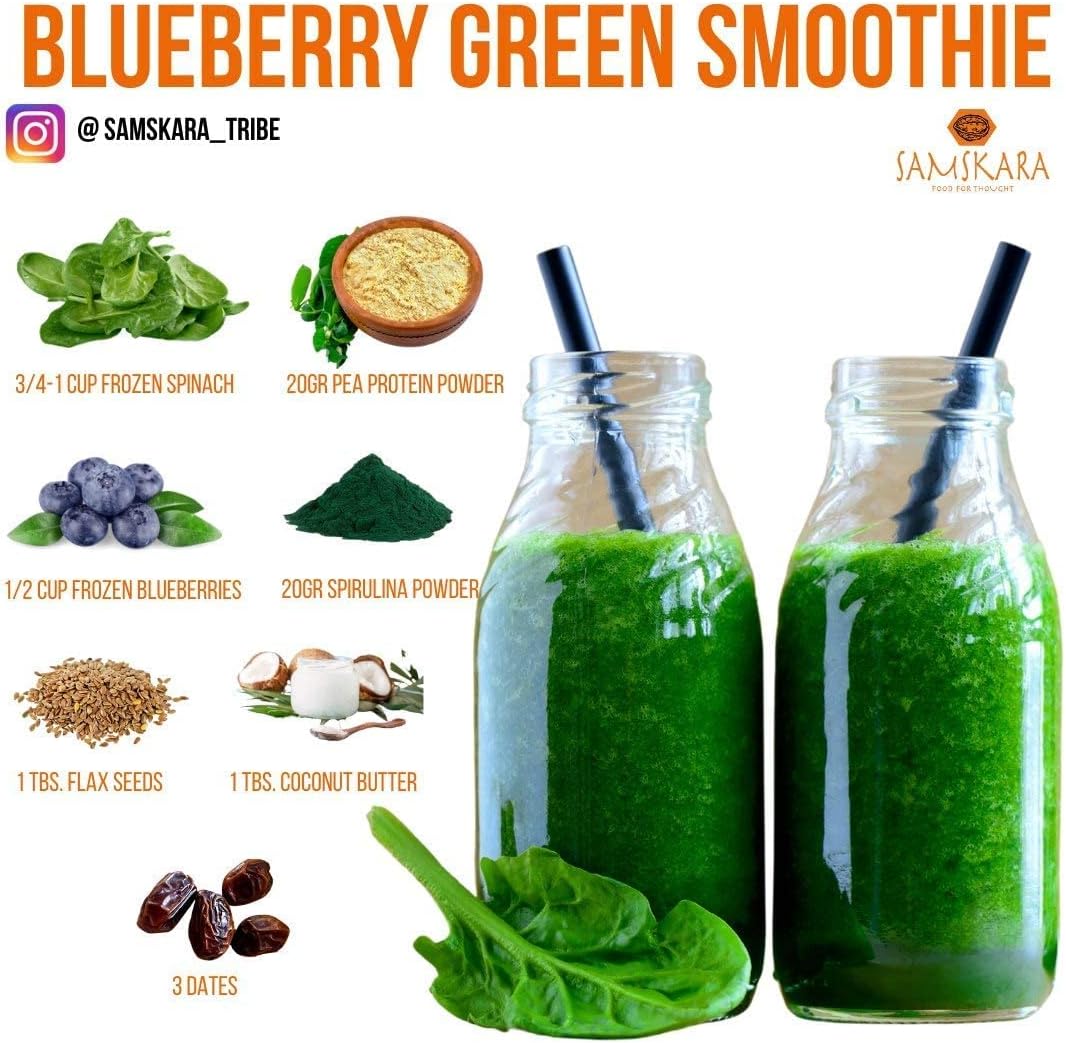 Espirulina En Polvo Bio - 250g | Superalimento Ecológico Vegano Para Batidos, Smoothies Y Zumos, Sin Azúcares Añadidos_2