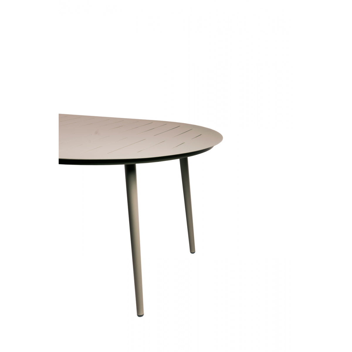 Inari Mesa De Jardín Ovalada De Aluminio Para 6 Personas Taupe 180x120xh75cm- Mobiliario De Jardín_2