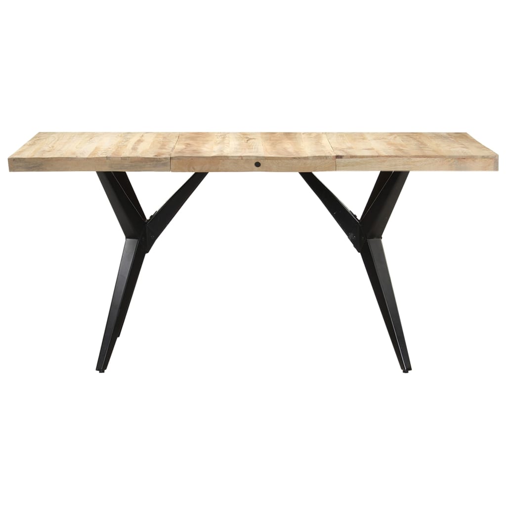 Mesa De Comedor Madera De Mango Rugosa 180x90x76 Cm_0