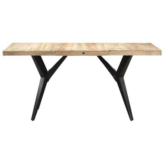 Mesa De Comedor Madera De Mango Rugosa 180x90x76 Cm_0