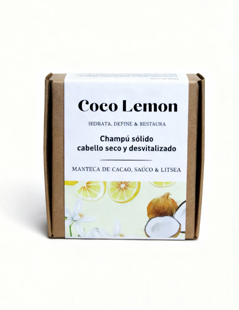 Champú Sólido Bio Cabello Seco Y Desvitalizado, Coco Lemon en caja_3