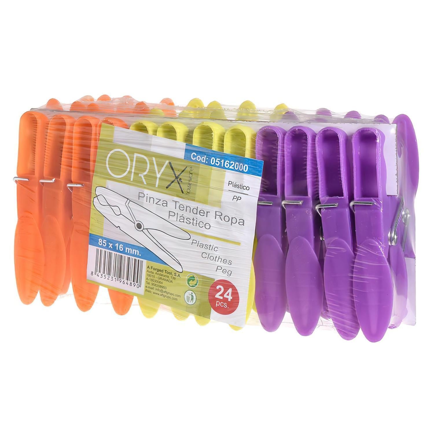 Pinzas Tender Ropa Plastico (pack 24 Piezas)_3