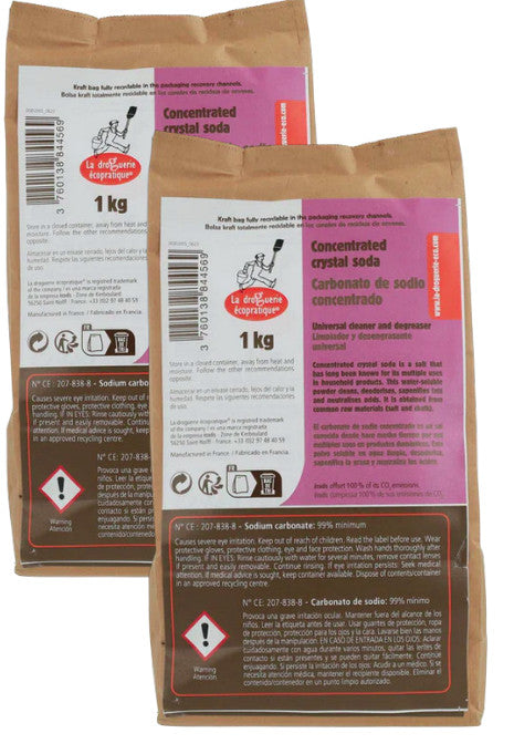 Pack 2x Carbonato de sodio concentrado La Droguerie Écologique  1kg