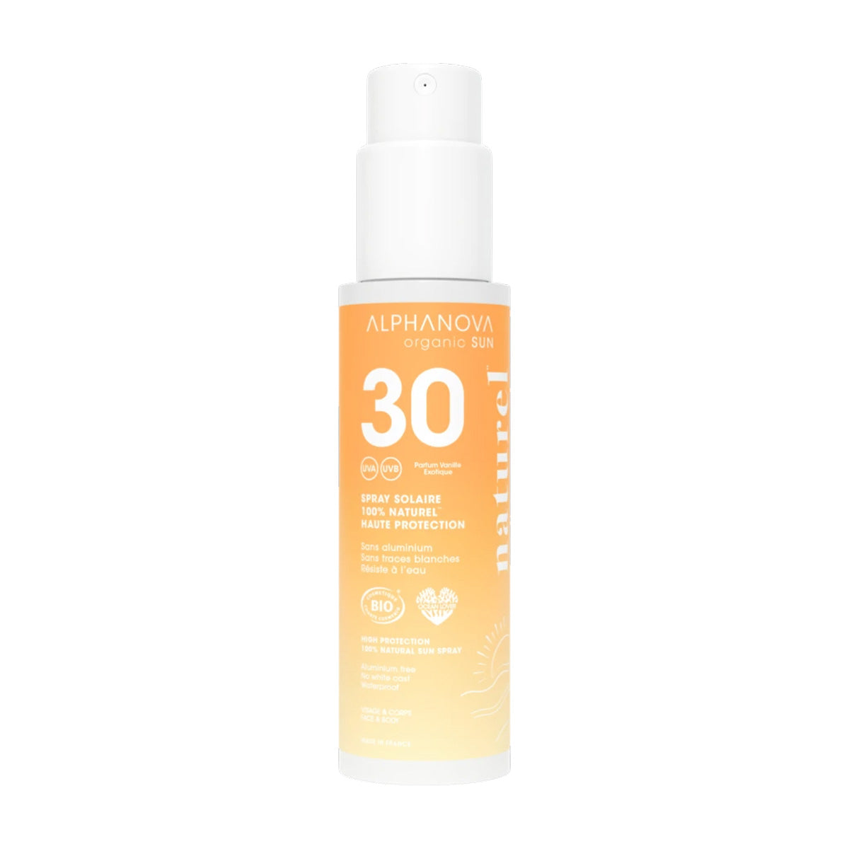 Spray solar adultos bio FPS30 Alphanova 100 ml