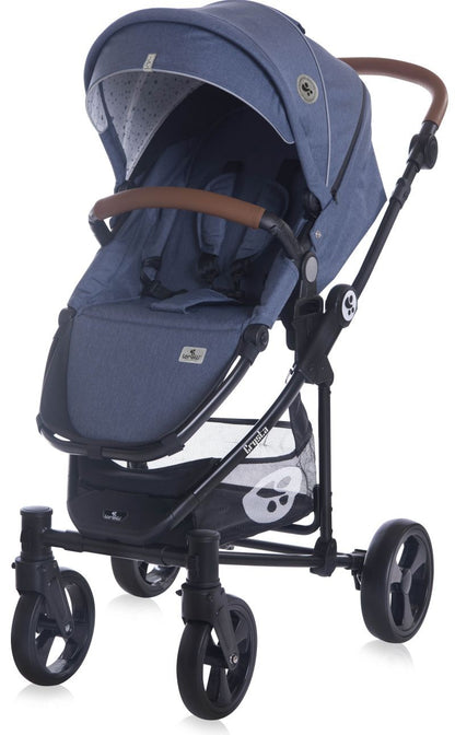 Carrito De Bebé Trio Con Capazo Duro Crysta Hasta 22 Kg Denim Blue_3