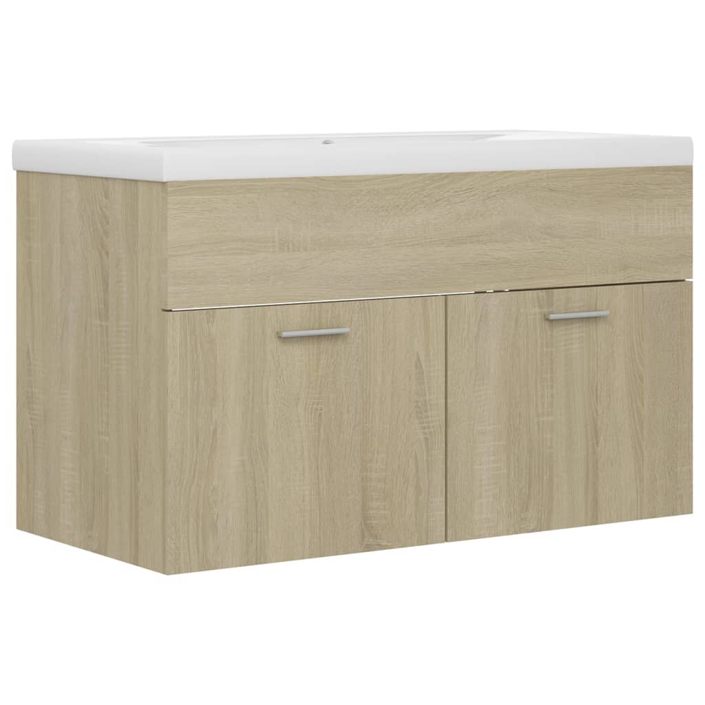 Mueble Con Lavabo Madera De Ingeniería Roble Sonoma_1