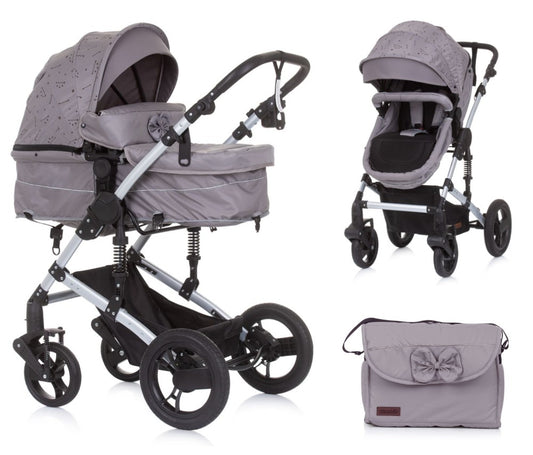Carrito De Bebé Camea Dúo Convertible Con Bolso Graphite_0