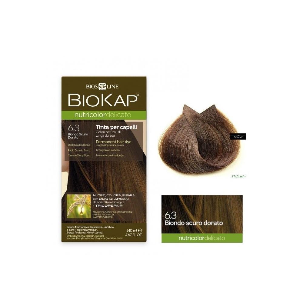 Tinta Loiro Dourado Escuro Delicato Dye 6.30 Biokap 140 ml