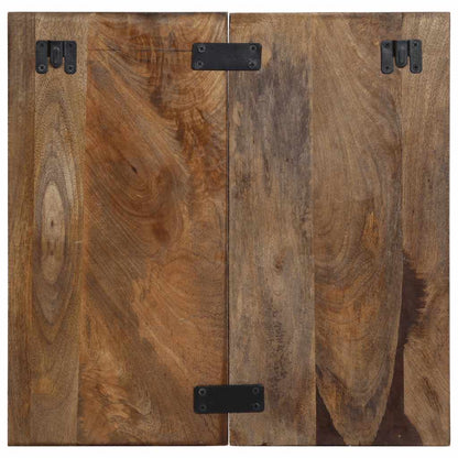 Mesilla De Noche Multicolor 50x27x50 Cm Madera Maciza Reciclada_2